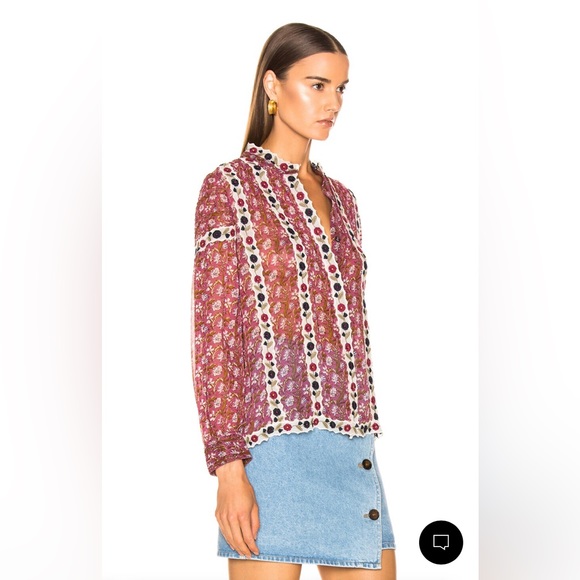 NWT Sea New York Bella Blouse in Orchid - Picture 5 of 10